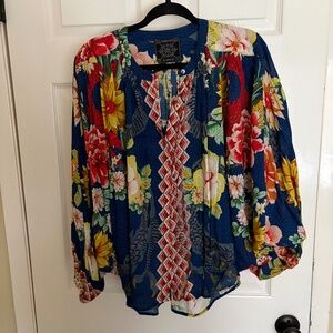 Johnny Was printed blouse
